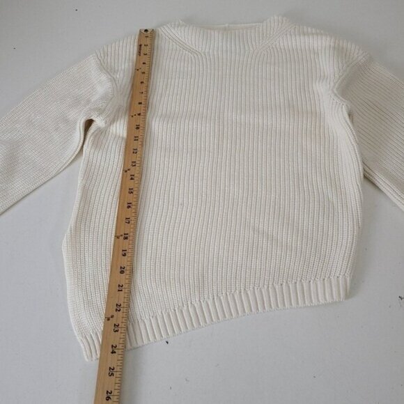 Brochu Walker Jens Wool Ribbed Asymmetric Hem Sweater Top XS - Picture 6 of 9